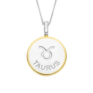 TI SENTO Gold-Plated Taurus Pendant
