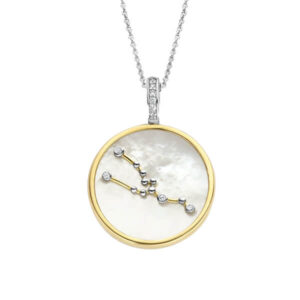 TI SENTO Gold-Plated Taurus Pendant