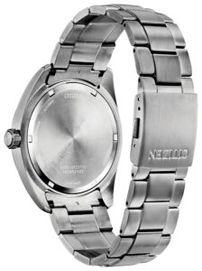 Silver titanium with black dial