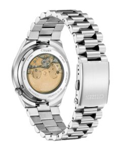 Automatic silver stainless steel with blue dial