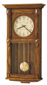 Added features of this antique wall clock include volume control, an automatic nighttime volume reduction option, and an automatic nighttime chime shut-off option.